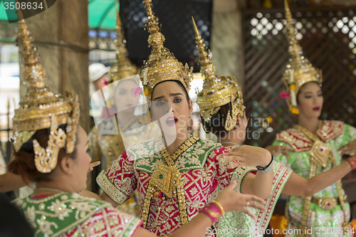 Image of ASIA THAILAND BANGKOK ERAWAN SHRINE DANCE