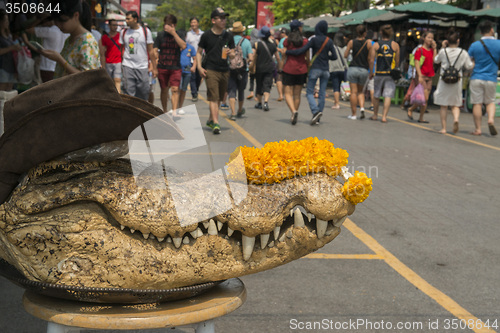 Image of ASIA THAILAND BANGKOK CHATUCHAK MARKET LEATHER SHOP