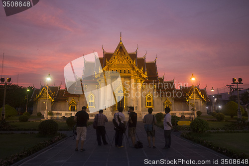 Image of ASIA THAILAND BANGKOK WAT BENCHAMABOPHIT