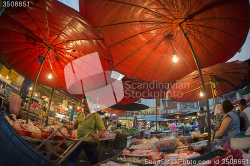 Image of ASIA THAILAND BANGKOK NOTHABURI MORNING MARKET