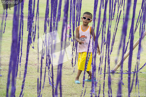 Image of ASIA THAILAND BANGKOK SANAM LUANG KITE FLYING