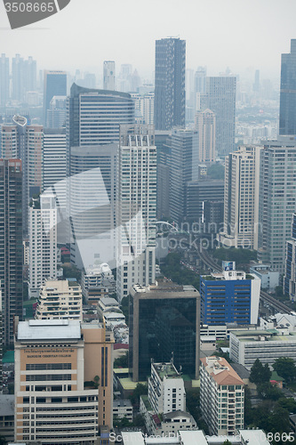 Image of ASIA THAILAND BANGKOK RIVERSIDE SKYLINE