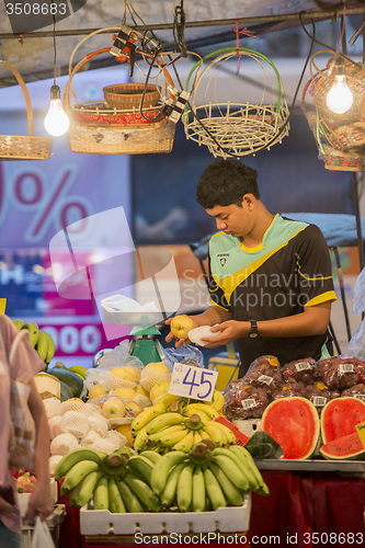 Image of ASIA THAILAND BANGKOK NOTHABURI MORNING MARKET