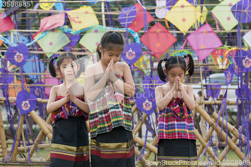 Image of ASIA THAILAND BANGKOK SANAM LUANG KITE FLYING