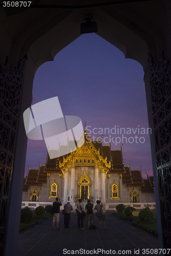 Image of ASIA THAILAND BANGKOK WAT BENCHAMABOPHIT
