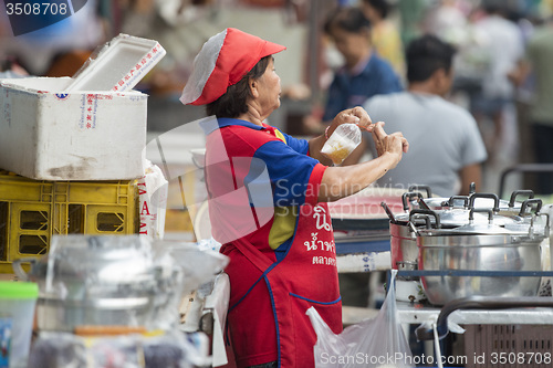 Image of ASIA THAILAND BANGKOK NOTHABURI MORNING MARKET