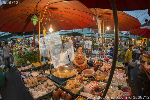 Image of ASIA THAILAND BANGKOK NOTHABURI MORNING MARKET