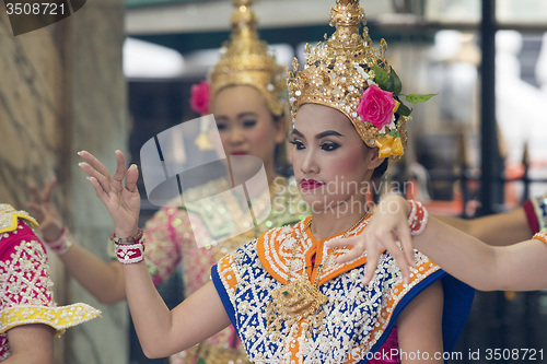 Image of ASIA THAILAND BANGKOK ERAWAN SHRINE DANCE