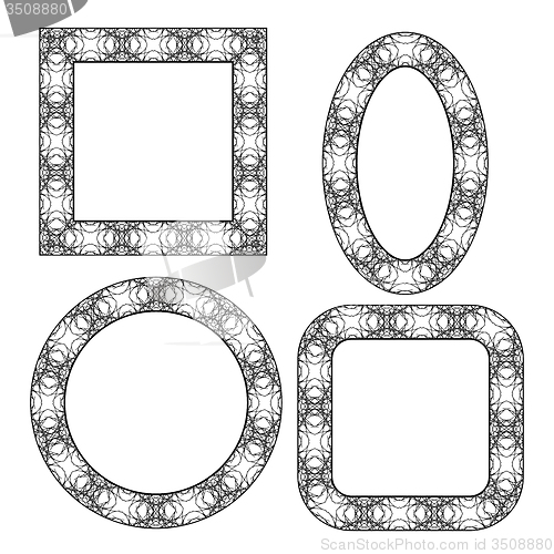 Image of Set of Circle Decorative Frames