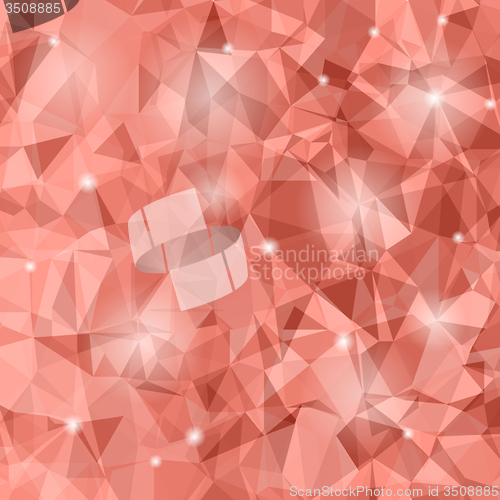 Image of Abstract Red Polygonal Background