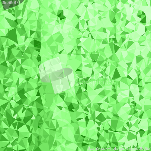 Image of Abstract Green Polygonal Background. 
