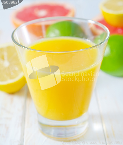 Image of juice with fruit