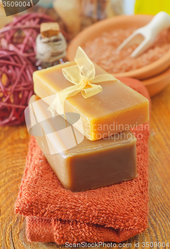Image of soap and towels