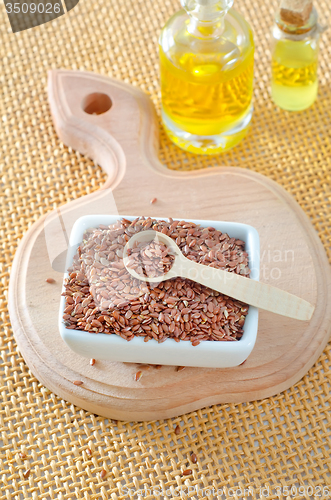 Image of flax seed and oil