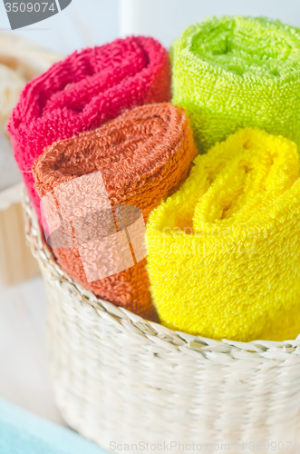 Image of color towels