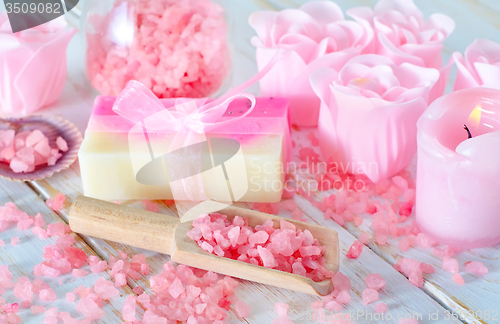 Image of sea salt and soap