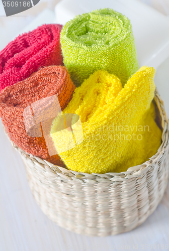 Image of color towels