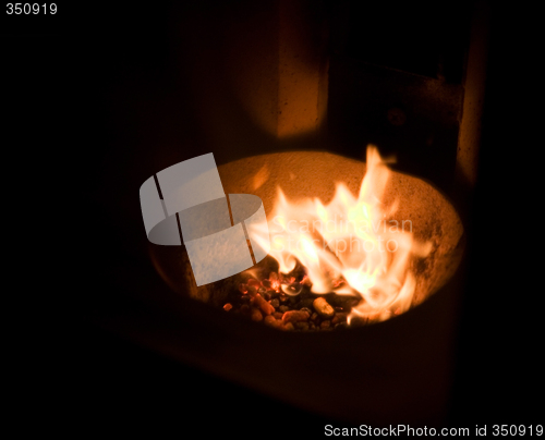 Image of Pellet Flame Detail