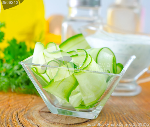 Image of salad with cucumber