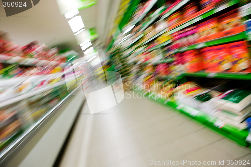 Image of Abstract Grocery Store Blur