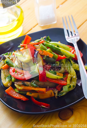 Image of Stir fried variety of vegetables , Thai style food