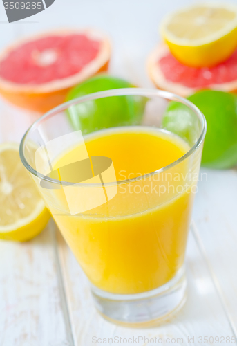 Image of juice with fruit