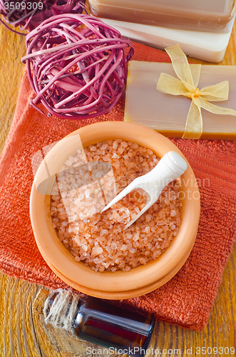 Image of salt and soap
