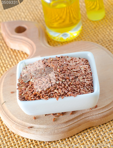 Image of flax seed and oil