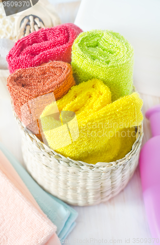 Image of color towels