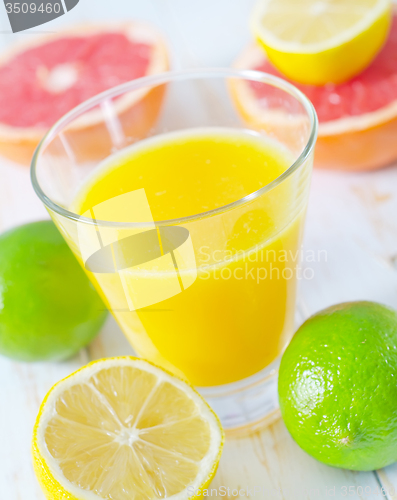 Image of juice with fruit