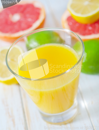 Image of juice with fruit