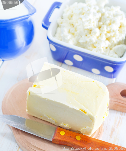 Image of butter, milk and cottage