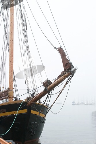 Image of Pirate Ship in Fog