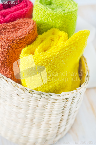 Image of color towels