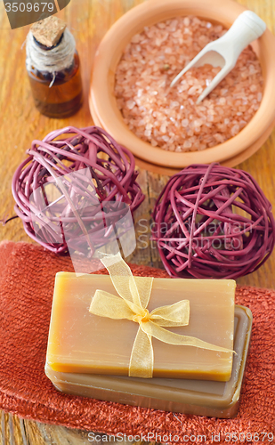 Image of salt and soap