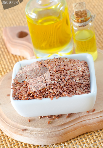 Image of flax seed and oil