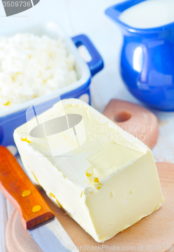 Image of butter, milk and cottage