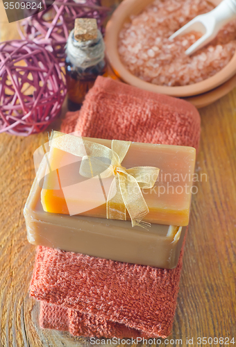 Image of soap and towels