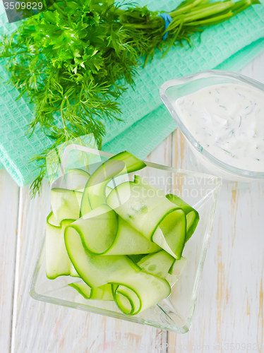 Image of salad with cucumber