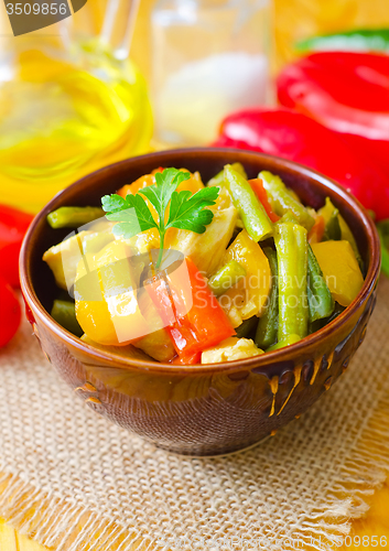 Image of Fresh vegetable stew in the bowl