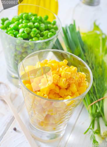 Image of corn and peas