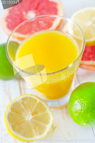 Image of juice with fruit