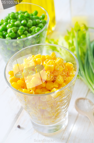 Image of corn and peas