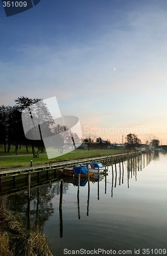 Image of Harbor at Sunset