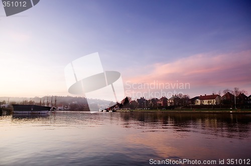 Image of Harbor at Sunset