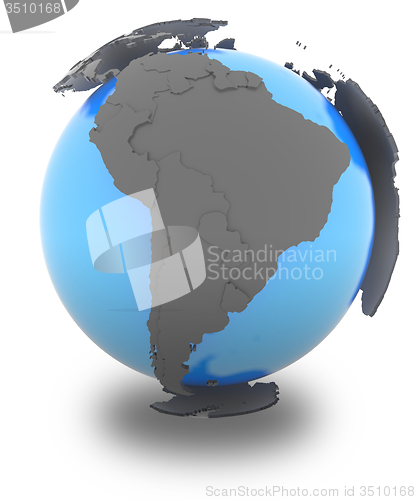 Image of South America on Earth