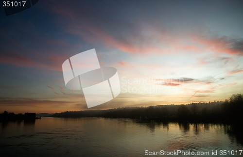 Image of River at sunset