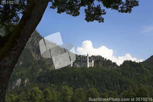 Image of Castle of Neuschwanstein in Bavarian Alps