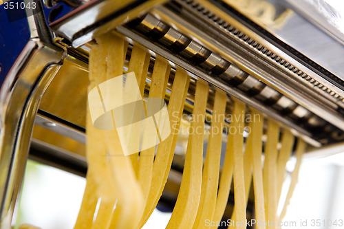 Image of Homemade Pasta Fettuccine Detail