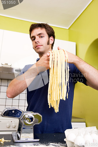 Image of Proud Homemade Fettuccine Chef